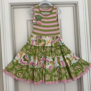 Mustard pie girls twirl dress